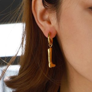 Titanium steel earrings