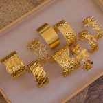 Bracelet women's 18k gold-plated stainless steel bracelet