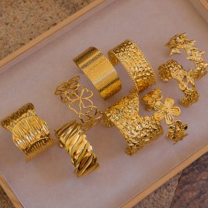Bracelet women's 18k gold-plated stainless steel bracelet