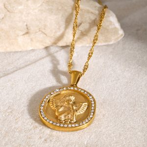Angel Water Diamond Pendant Necklace