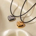 Gold plated stainless steel necklace