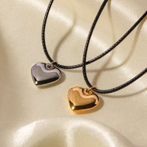 Gold plated stainless steel necklace