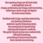 10 bags of titanium steel jewelry items (LUXURY)
