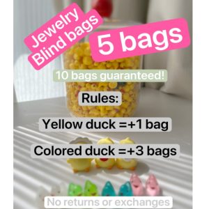 5 BAGS OF DUCK-DUCK- DUCK JEWELRY BLIND BAGS